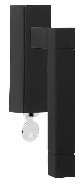Weekendaanbieding Draaikiepgarnituur SQUARE JB100DKLOCK links mat zwart