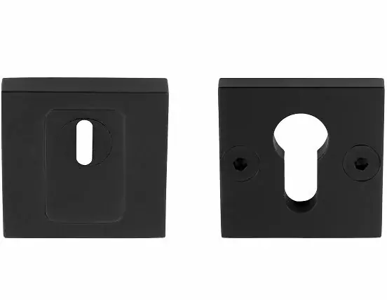 SQUARE LSQVEIL-C-KT SKG3 veiligheid-rozet vierkant + kerntrekbeveiliging mat zwart Weekendaanbieding