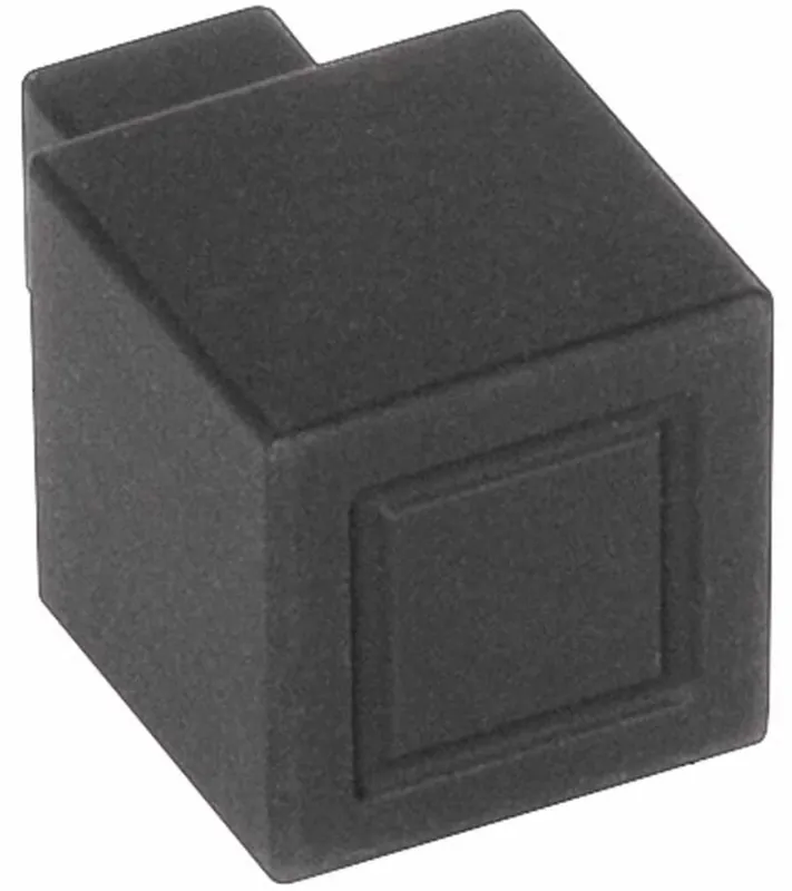 Beperkte Voorraad Meubelknop SQUARE JB20M mat zwart 20 mm