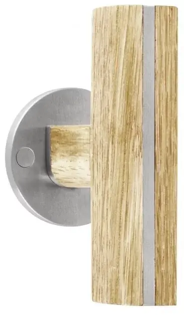 Enkele deurklink PIET BOON PBT22/50 mat rvs/eikenhout Speciale Aanbieding