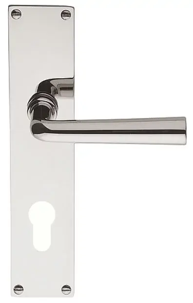 Deurklink op schild cilindergat TIMELESS 1925MPY PC72 glans nikkel Uitverkoop
