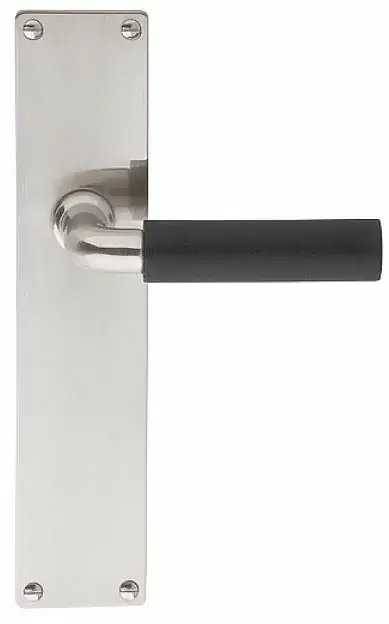 Hete Deal Deurklink op schild toiletsluiting TIMELESS 1923MP WC63/8 mat nikkel/ebbenhout