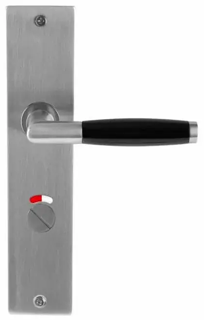 Aanbieding Deurklink Ton Model Massief rvs/Kunststof Op langschild WC63/8