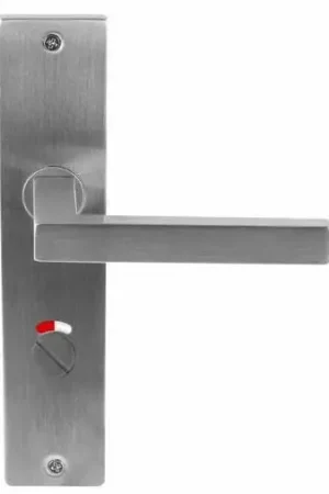 Deurklink Basis vierkant rvs Op langschild WC63/8 Direct Beschikbaar