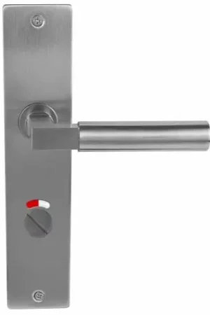 Deurklink Bauhaus Massief rvs Op langschild WC63/8 Lage Kosten