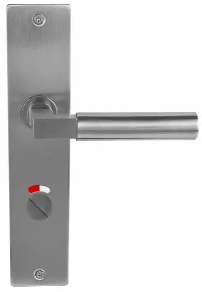 Deurklink Bauhaus Massief rvs Op langschild WC63/8 Lage Kosten