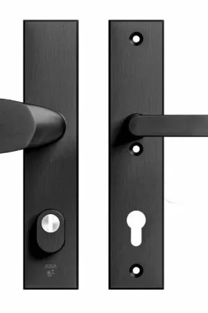 AXA Edge Plus veiligheidsbeslag PC92 SKG3 met kerntrekbeveiliging Wing-greep/kruk zwart Direct Beschikbaar