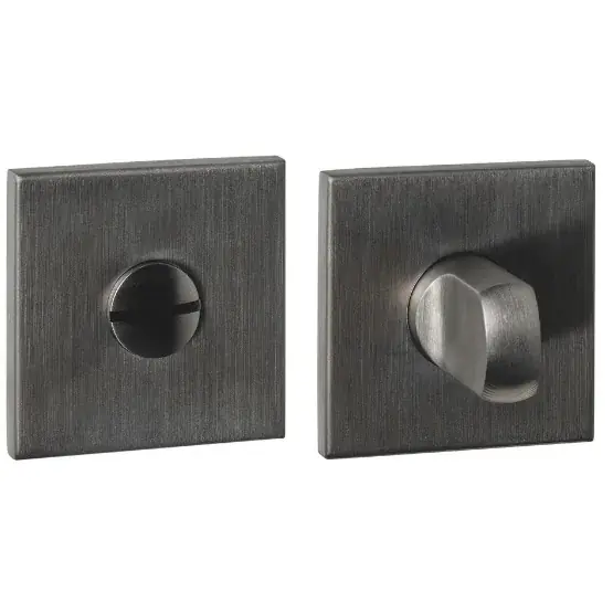 Exclusieve Aanbieding Intersteel wc-sluiting verdekt 53x53x6mm met stift 6-8mm PVD antraciet