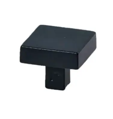Seizoensaanbieding Meubelknop Jolie Carre 30 mm zwart