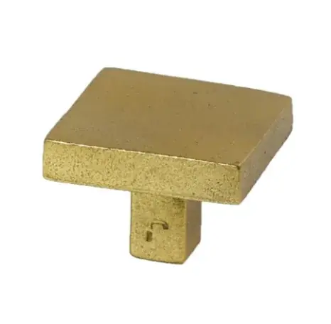 Meubelknop Jolie Carre 40 mm antiek goud Exclusieve Aanbieding