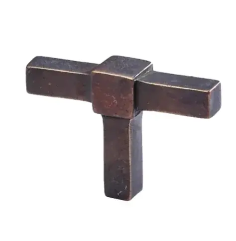 Premium Meubelknop Jolie Cross 50 mm antiek brons