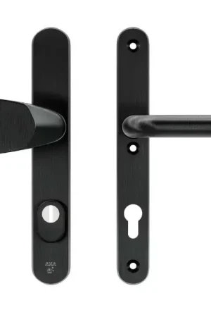 AXA Oval Plus smal veiligheidsbeslag PC85 SKG3 met kerntrekbeveiliging Wing-knop/kruk zwart Koop Vandaag