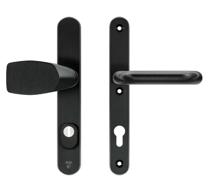 AXA Oval Plus smal veiligheidsbeslag PC85 SKG3 met kerntrekbeveiliging Wing-knop/kruk zwart Koop Vandaag