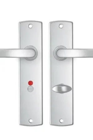 AXA curve schild WC63/8 met deurklink blok aluminium F1 Nu Kopen