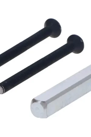 S2 montageset voor hefschuifbeslag inbouwkom/greep zwart deurdikte 63-67 mm Seizoensaanbieding