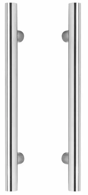 Intersteel set deurgrepen T-vorm 400x65x20 HoH 300 mm rvs Lage Kosten