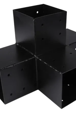 Goedkoop Starx paalverbinder type-X 120×120 mm zwart