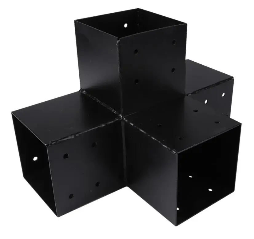 Goedkoop Starx paalverbinder type-X 120×120 mm zwart