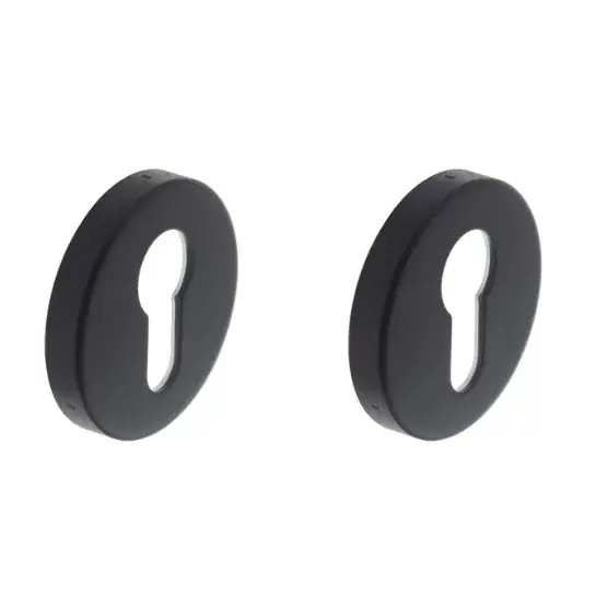 Intersteel cilinderrozetten verdekt ø53x9mm structuur zwart Hete Deal