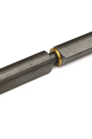 Aanlaspaumelle met smeernippel, stalen pen en messing ring 100×14 mm blank staal Nu Kopen