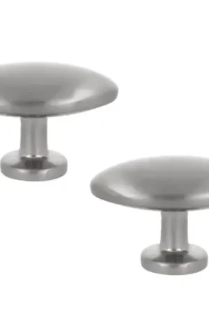 AMIG Set van 2 knoppen 39×25 mm geborsteld nikkel Koop Vandaag
