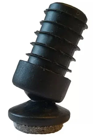Op = Op Vloerdop voor stoelpoten ø25 mm met kogelgewricht en vilt 16×1,5-2 mm
