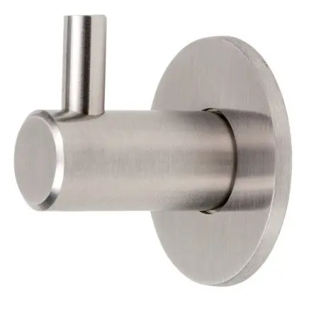 Kapstokhaak rvs Rond met sokkel 42 mm Exclusieve Aanbieding