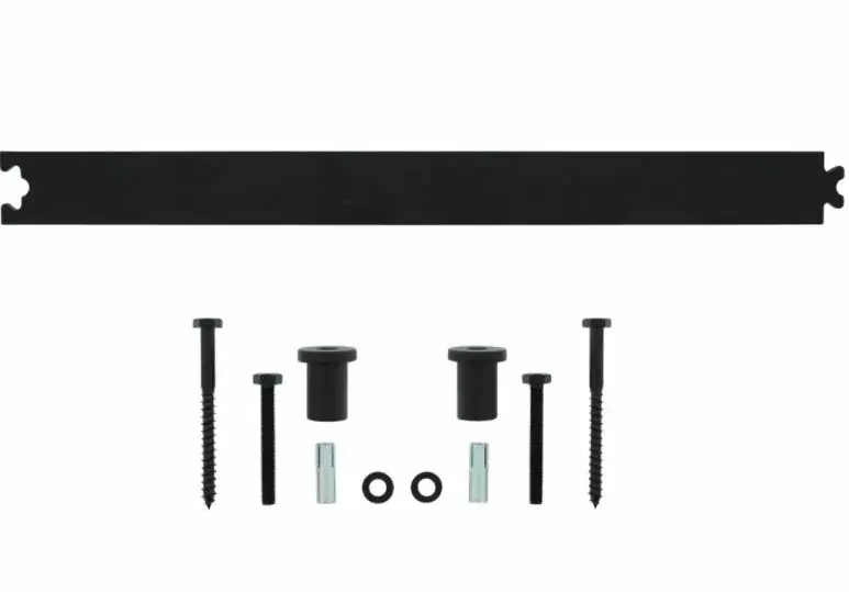 Betrouwbaar Intersteel Tussenrail 45 cm tbv schuifdeursysteem mat zwart