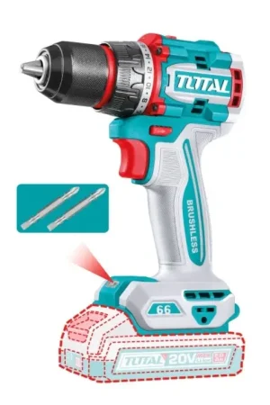 Total boormachine borstelloos TDLI206681 zonder accu 20V Merkproduct