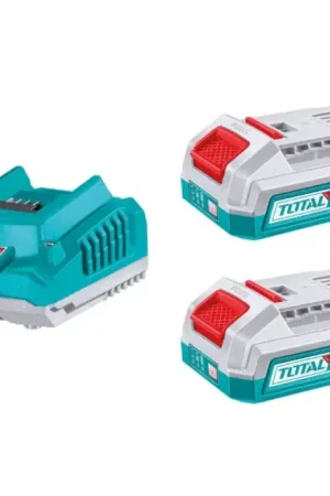 Betrouwbaar Total set van 2 accu’s en oplader TFBCPK2212E