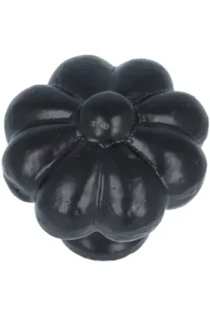 Actieprijs Knop mandarijn ijzer zwart 30 mm