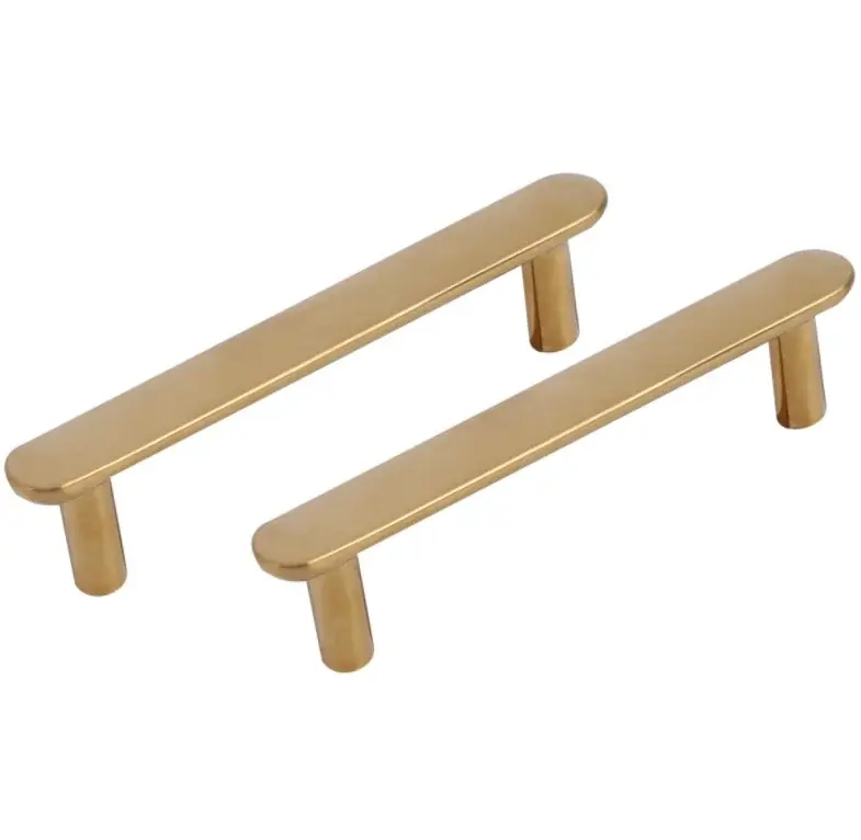 Koop Online Differnz meubelgreep Eindhoven plat 96 mm goud 2 stuks