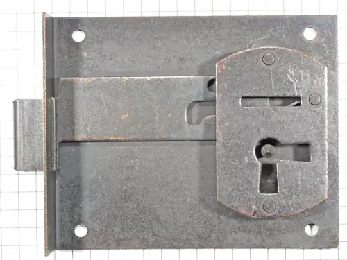 Halfopdekslot verbronsd penmaat 60 mm rechts Gecertificeerd