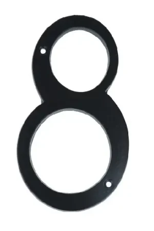 Beste Prijs Huisnummer 8 Extra Groot IJzer zwart 140 mm