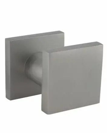 Voordeurknop vierkant verkropt op achterplaat met éénzijdige montage aluminium F1 Rechtstreeks Van De Fabrikant