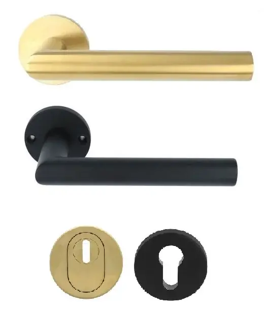 SKG3 Veiligheid Achterdeur Set zwart/PVD mat goud Laatste Versie
