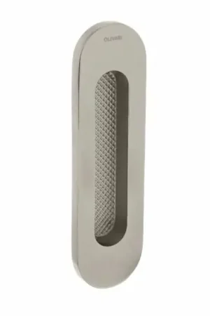 Beperkte Voorraad Olivari schuifdeurkom Vico 128×37 mm nikkel mat titaan PVD