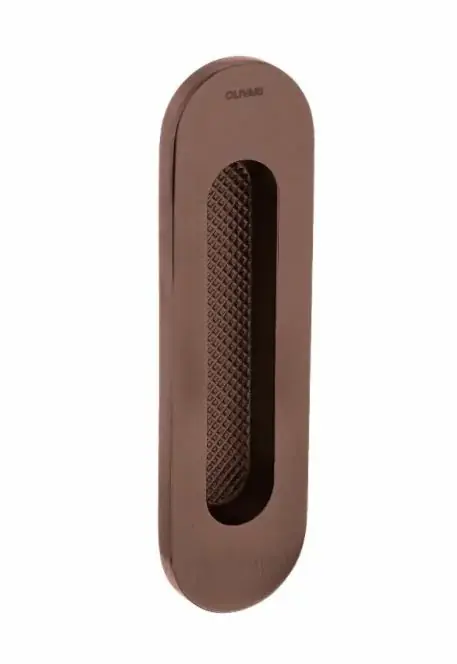 Korting Olivari schuifdeurkom Vico 128×37 mm brons mat titaan PVD