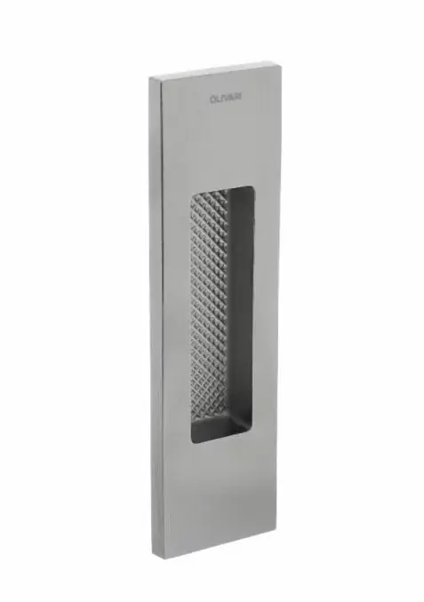 Beperkte Voorraad Olivari schuifdeurkom Siro 128×37 mm rvs mat titaan PVD