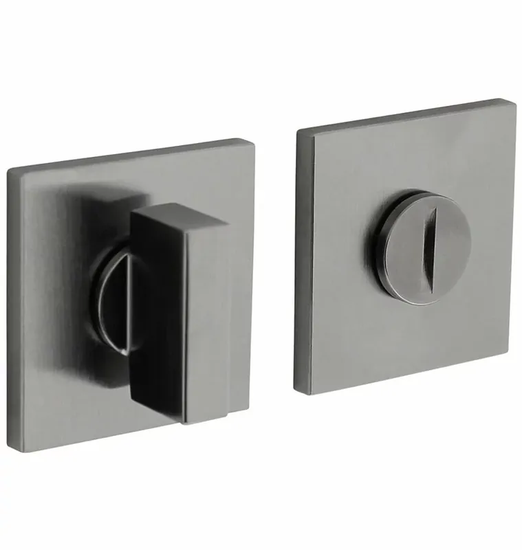 Exclusieve Aanbieding Olivari rozet toilet-/badkamersluiting vierkant rvs mat titaan PVD