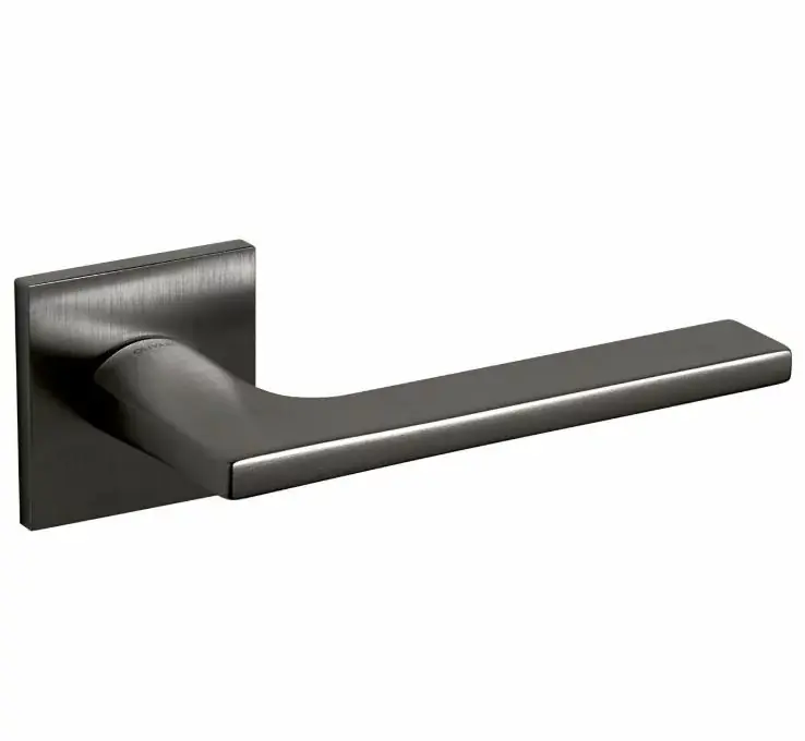 Direct Beschikbaar Olivari deurklink Lotus Q op rozet antraciet mat titaan PVD