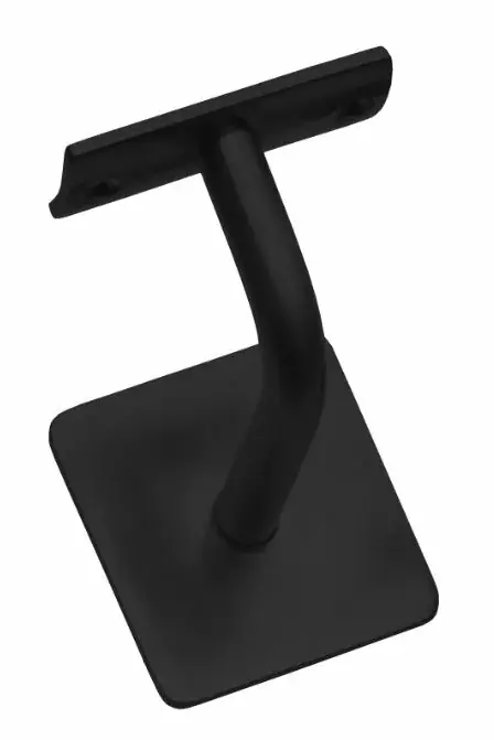 Intersteel Leuninghouder gebogen vierkant hol zwart Shop Nu