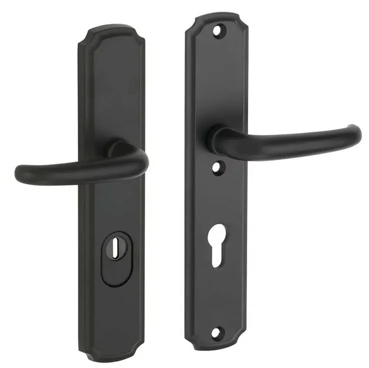 SKG3 PC92 kruk/kruk op schild Halfsabel/Art-Nouveau rechts + kerntrekbeveiliging mat zwart Shop Nu