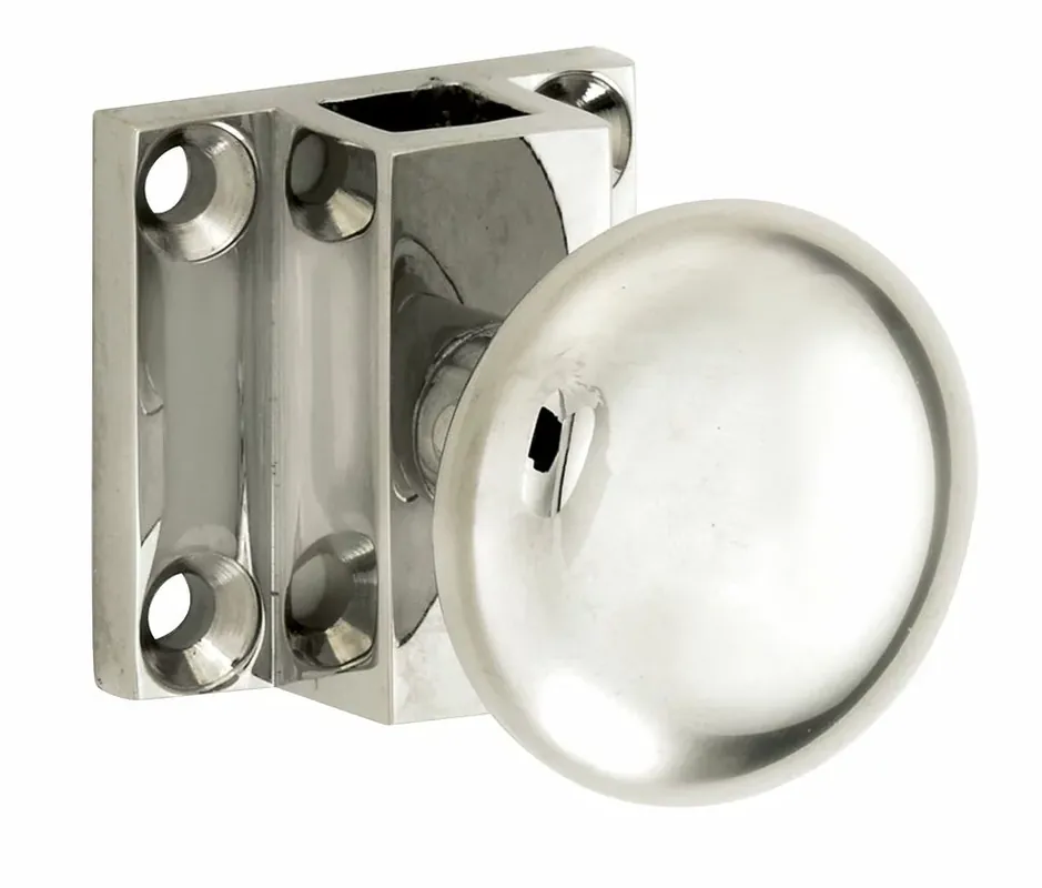Espagnolet trekknop Elegant voor vierkante stang glans nikkel Hete Deal