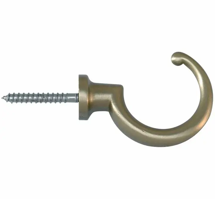Schroefhaak Borst 28mm mat nikkel gelakt Beperkte Voorraad