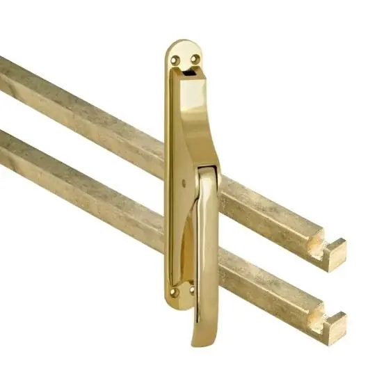 Koop Vandaag Pomp-espagnolet Elegant messing ongelakt inclusief 2 stangen