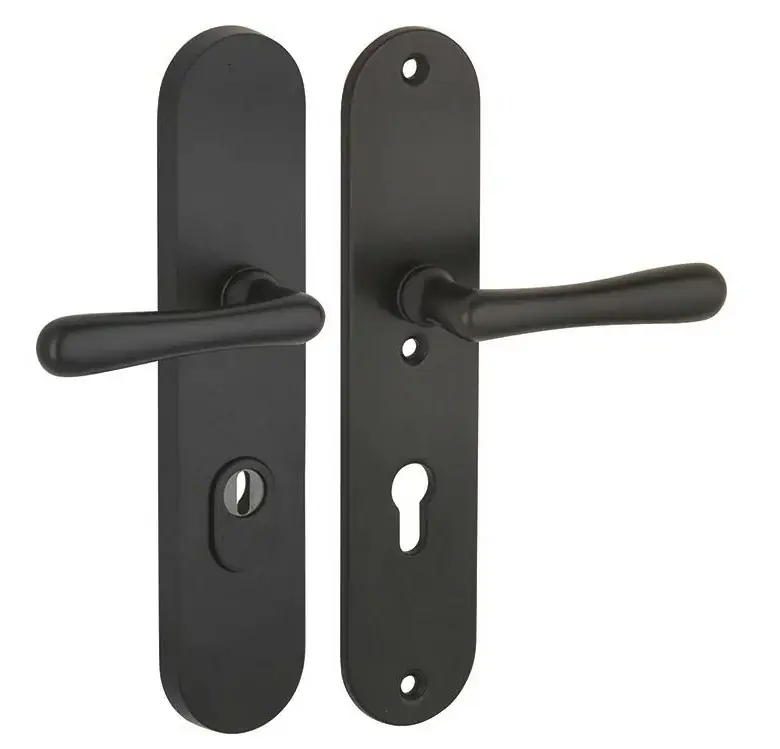 Speciale Aanbieding SKG3 PC72 kruk/kruk op ovaal schild Linea rechts + kerntrekbeveiliging mat zwart