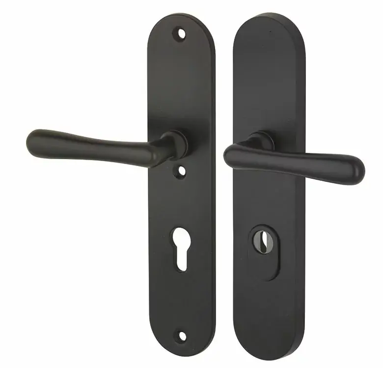 Must-Have SKG3 PC92 kruk/kruk op ovaal schild Linea links + kerntrekbeveiliging mat zwart