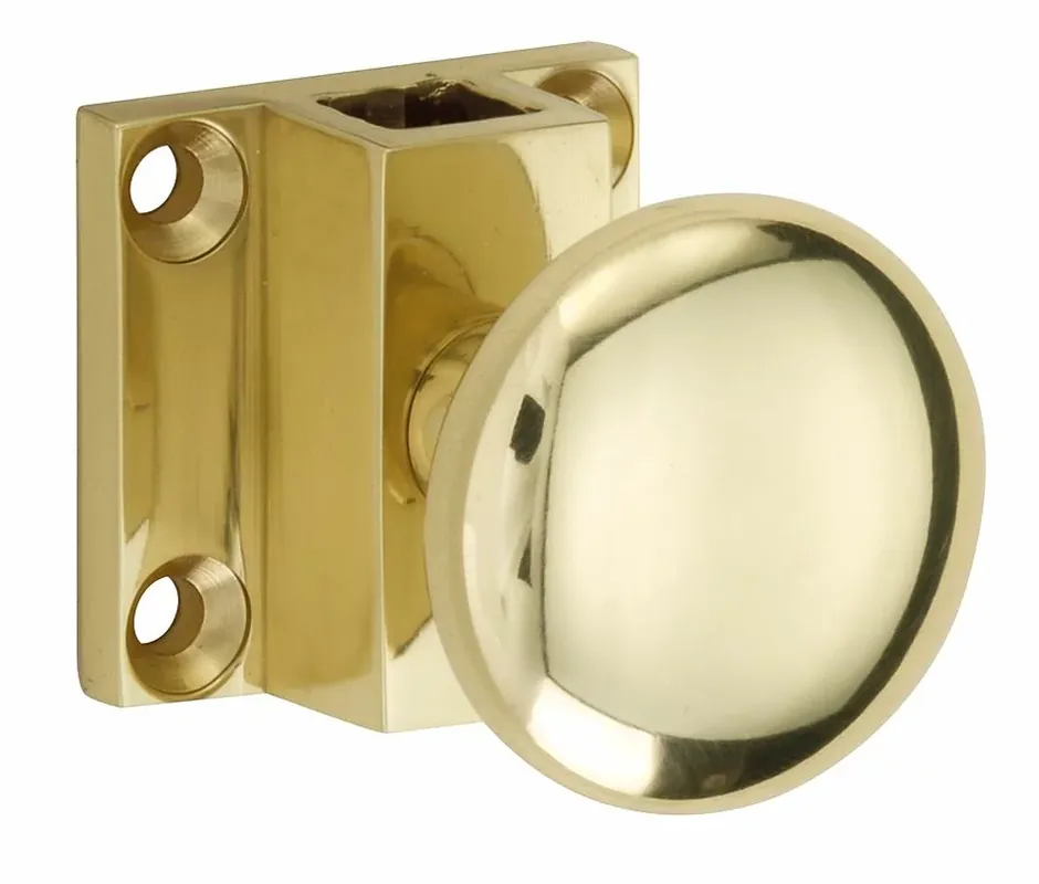 Koop Online Espagnolet trekknop Elegant voor vierkante stang messing gelakt