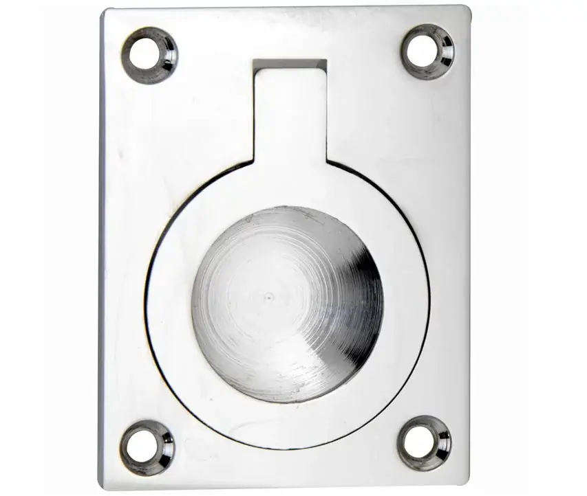 Luikring rechthoekig 50×38 mm glans nikkel Rechtstreeks Van De Fabrikant